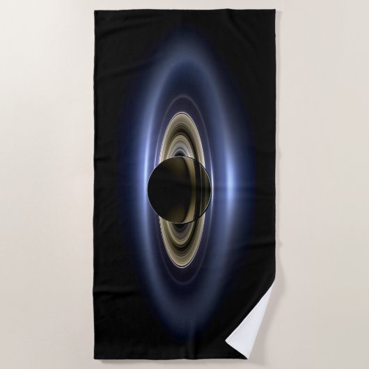 Serviette De Plage Saturne Éclipse le Soleil de Cassini Orbiter (Devant)