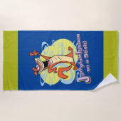 Serviette De Plage Sauter Igauna sur une bâche!™ (Devant)