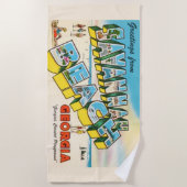 Serviette De Plage Savannah Beach Georgia Beach Towel (Devant)