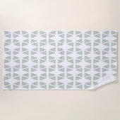 Serviette De Plage Scandi Motif d'arbre de Noël (Devant)