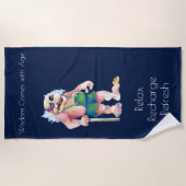 Serviette De Plage Scandinave drôle à l'oeil Ogre Troll (Devant)