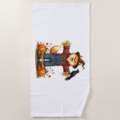 Serviette De Plage Scarecrow Samoyé Dog (Devant)