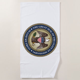 Serviette De Plage Sceau du Mississippi