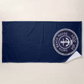 Serviette De Plage Sceau nautique Ancre (Devant)