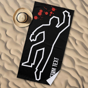 Serviette De Plage Scène criminelle