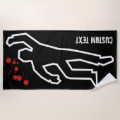 Serviette De Plage Scène criminelle (Devant)