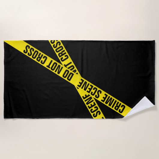 Serviette De Plage Scène criminelle (Devant)