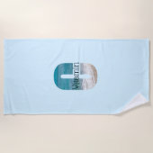 Serviette De Plage Scène de la plage de Vitamine C (Devant)