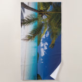 Serviette De Plage Scène De Plage Tropicale (Devant)