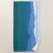 Serviette De Plage Scène des montagnes (Devant)