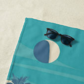 Serviette De Plage Scène Futuriste De Piscine (En situation)
