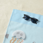 Serviette De Plage Scène sous-marine colorée (En situation)