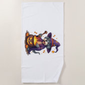 Serviette De Plage Schnauzer de lancer de sorts (Devant)