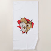 Serviette De Plage Schnauzer miniature (Devant)