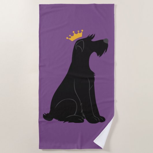 Serviette De Plage Schnauzer Prince (Devant)