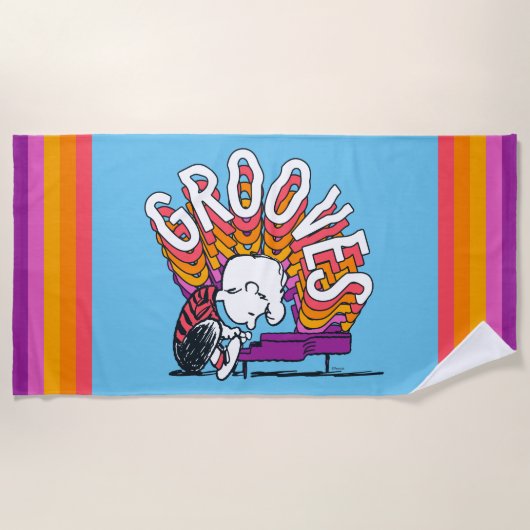 Serviette De Plage Schroeder - Grooves (Devant)