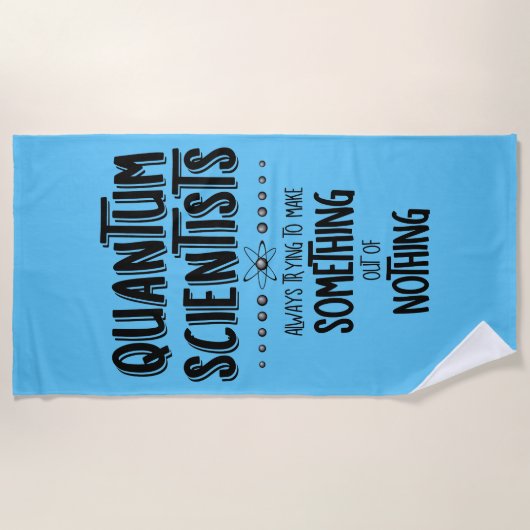 Serviette De Plage Scientifiques quantiques (Devant)