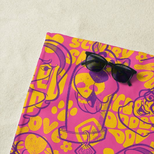 Serviette De Plage Scooby-Doo | Funky Flower Motif (En situation)
