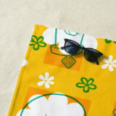 Serviette De Plage Scooby-Doo | Modèle floral de caractère (En situation)