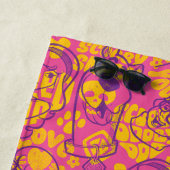 Serviette De Plage Scooby-Doo | Motif Fleur Funky (En situation)