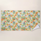 Serviette De Plage Scooby-Doo Mystery Motif de fleurs (Devant)