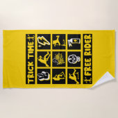 Serviette De Plage Scooter Freestyle Trick (Devant)