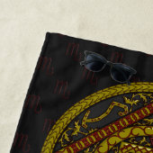 Serviette de plage Scorpio Mandala (En situation)