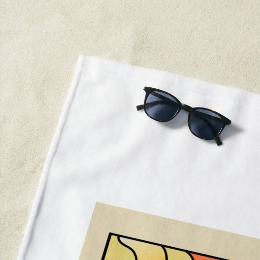 Serviette de plage Scorpio Zodiac (En situation)