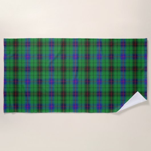 Serviette De Plage Scottish Accents Clan Davidson Tartan (Devant)