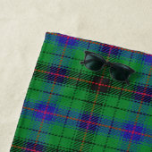 Serviette De Plage Scottish Accents Clan Davidson Tartan (En situation)