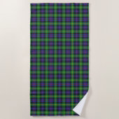 Serviette De Plage Scottish Accents Clan Farquharson Tartan (Devant)