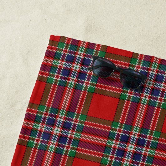 Serviette De Plage Scottish Accents Clan MacFarlane Tartan (En situation)
