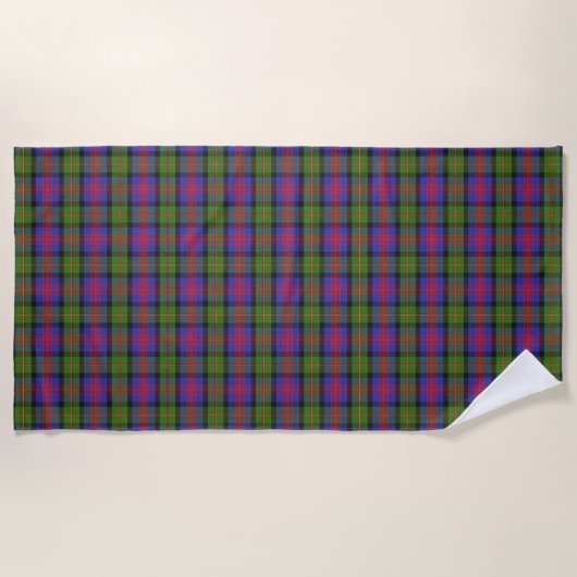 Serviette De Plage Scottish Accents Clan MacLennan Tartan (Devant)