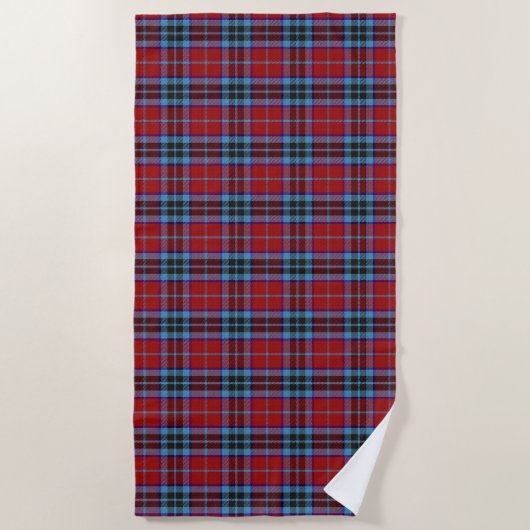 Serviette De Plage Scottish Accents Clan MacTavish Tartan (Devant)