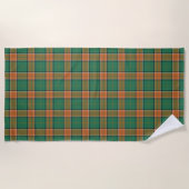 Serviette De Plage Scottish Accents Clan Pollock Tartan (Devant)