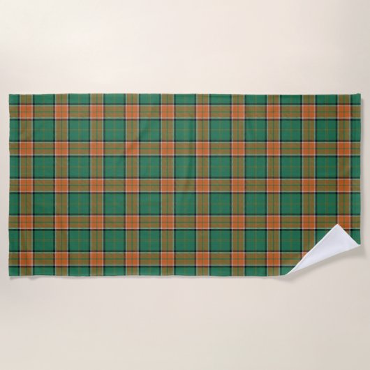 Serviette De Plage Scottish Accents Clan Pollock Tartan (Devant)