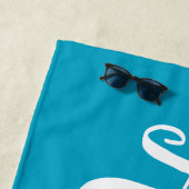 Serviette De Plage Script tendance personnalisé Nom personnalisé Cool (En situation)