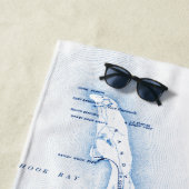 Serviette De Plage Sea Bright NJ Week-end de Bachelorette Personnalis (En situation)