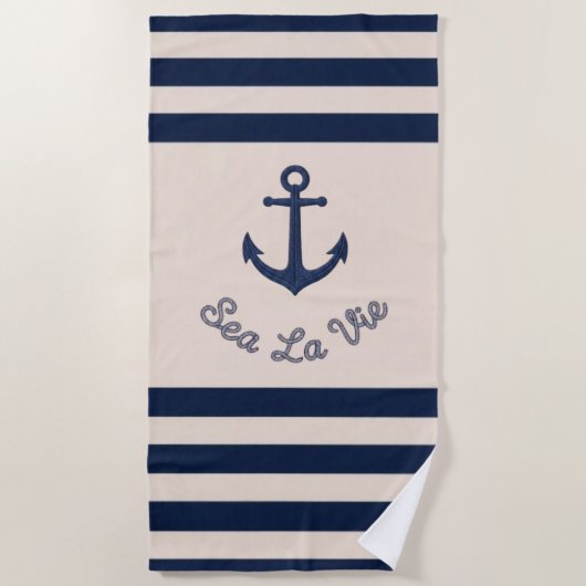 Serviette De Plage Sea La Vie (Devant)