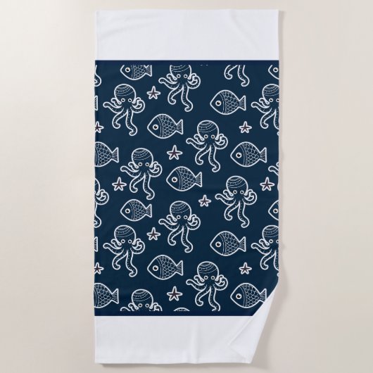 Serviette de plage - Sea Life (Devant)