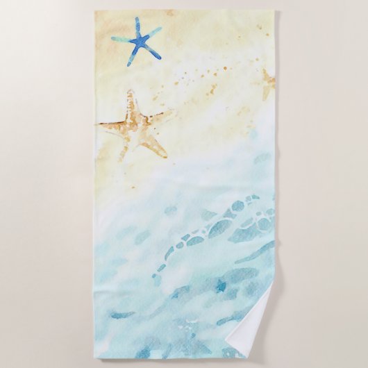 Serviette De Plage *~* Sea Shore AR7 Beach Star Poisson Nautique (Devant)