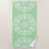 Serviette De Plage Seafoam Mandala (Devant)
