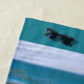 Serviette De Plage Seagull on the Shore Pastel Art (En situation)