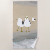 Serviette de plage Seagulls (Devant)