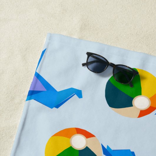 Serviette de plage Seal & Ball (En situation)