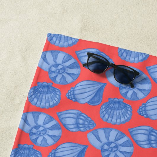 Serviette de plage Seashell (En situation)