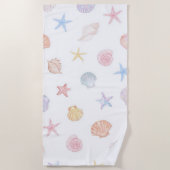 Serviette De Plage SeaShells (Devant)