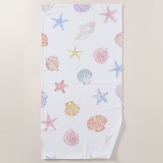 Serviette De Plage SeaShells (Devant)