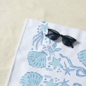 Serviette De Plage Seashells & Wedding Bells Bachelorette (En situation)