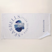 Serviette De Plage Seashing Mariage Bells Bachelorette Party (Devant)